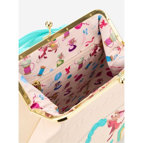 cinderella gus and jaq teacup mini backpack Loungefly After her father passes on Loungefly Disney Cinderella Gus &